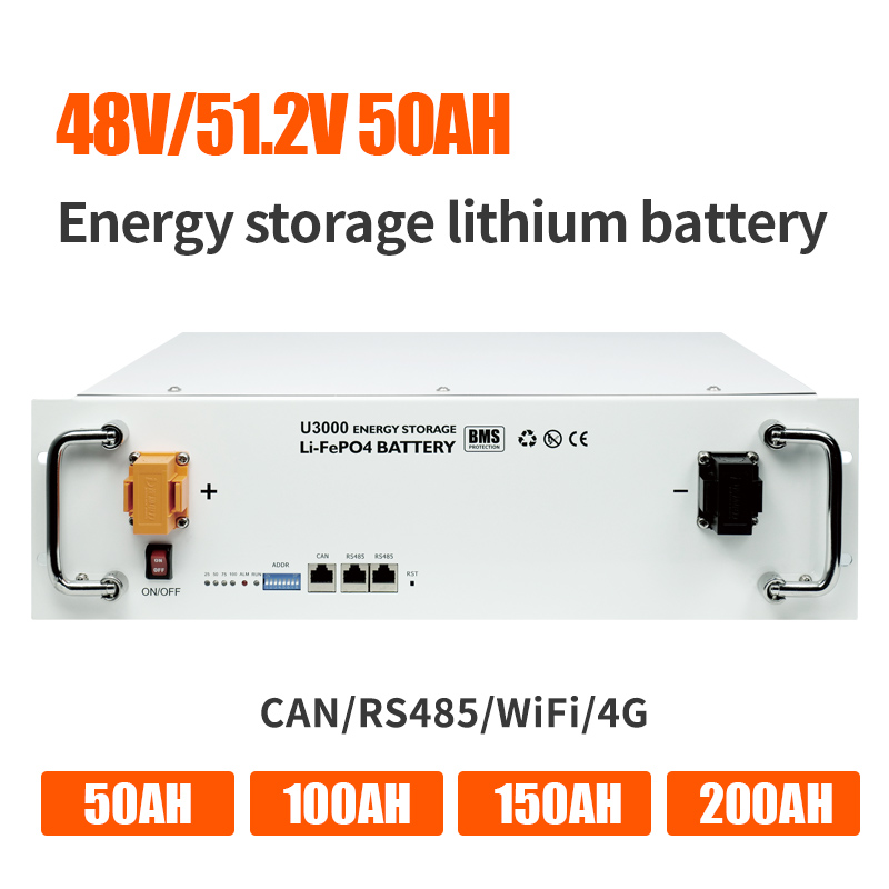 2,4 kWh energiasalvestusaku liitiumraudfosfaat 50Ah 48V